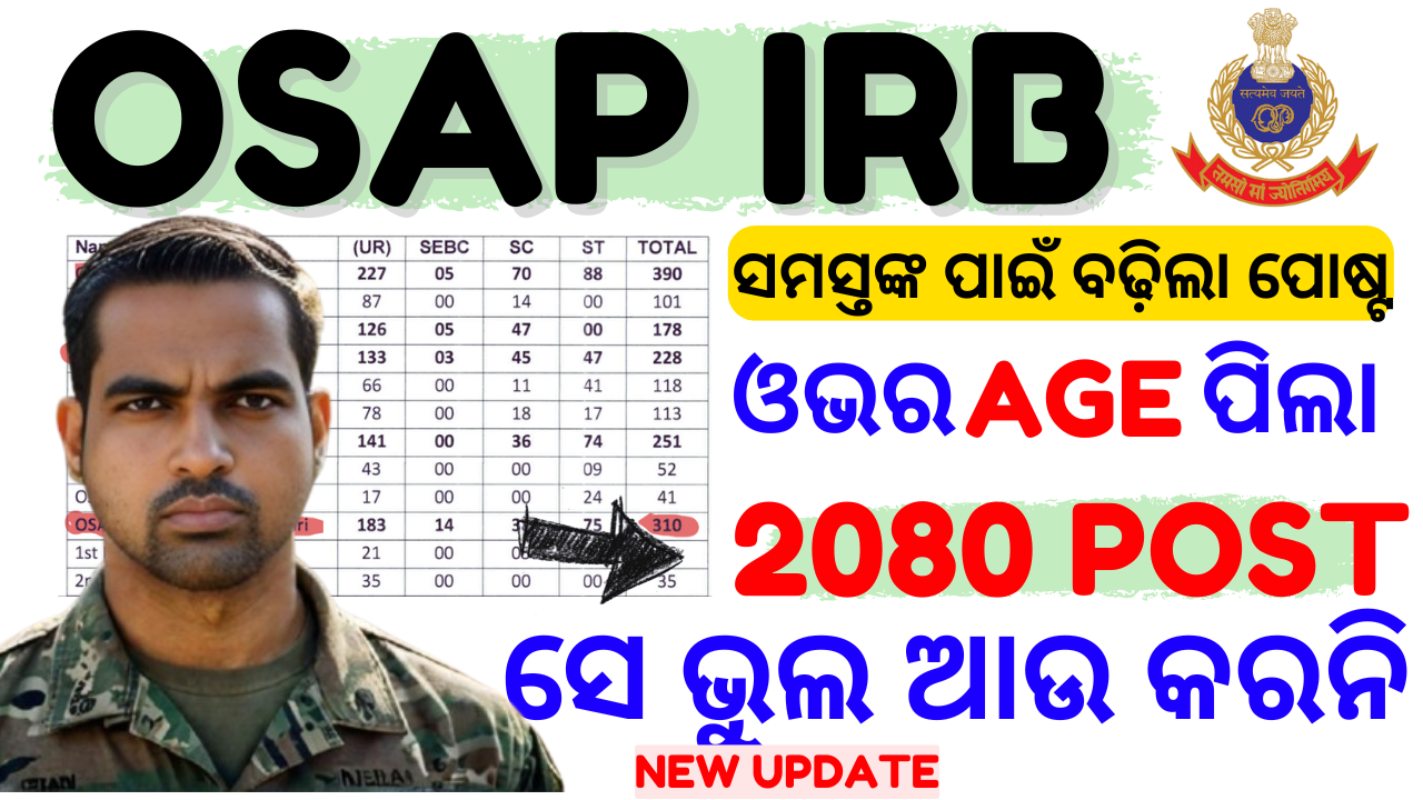 Odisha Police Sepoy Constable Recruitment 2024